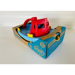 NEW S.S. Green Toys Red Blue & Yellow Water Tugboat 6 months + Recycled BPA Free